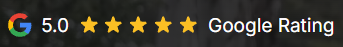 5.0 out of 5 stars Google Rating